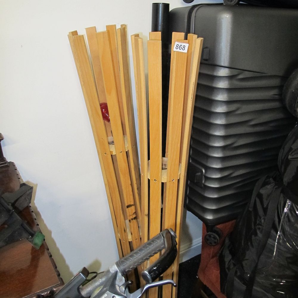 Lot 868: A pair of standing upcycled lamps