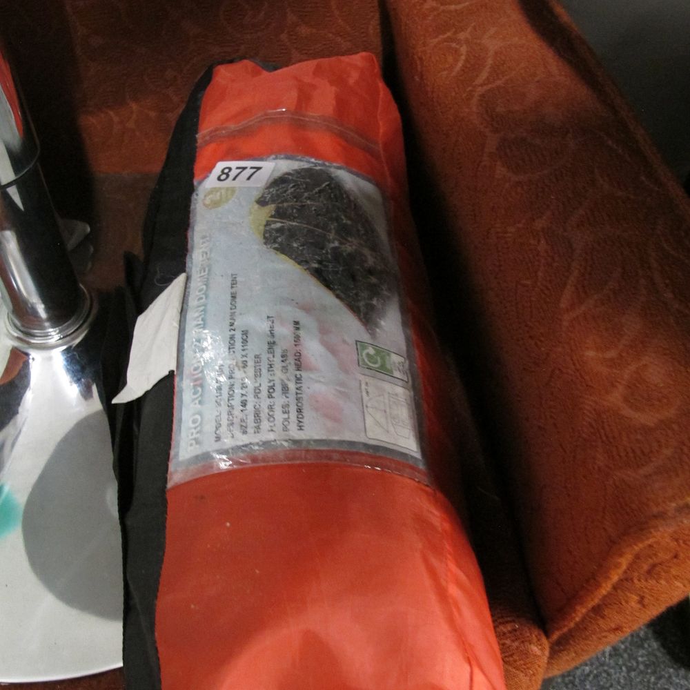 Lot 877: Modern PRO ACTION 2 Man Dome Tent, Model...