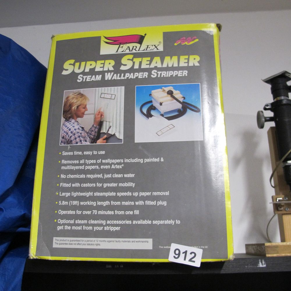 Lot 912: Earlex Super Steamer Steam Wallpaper Stripper