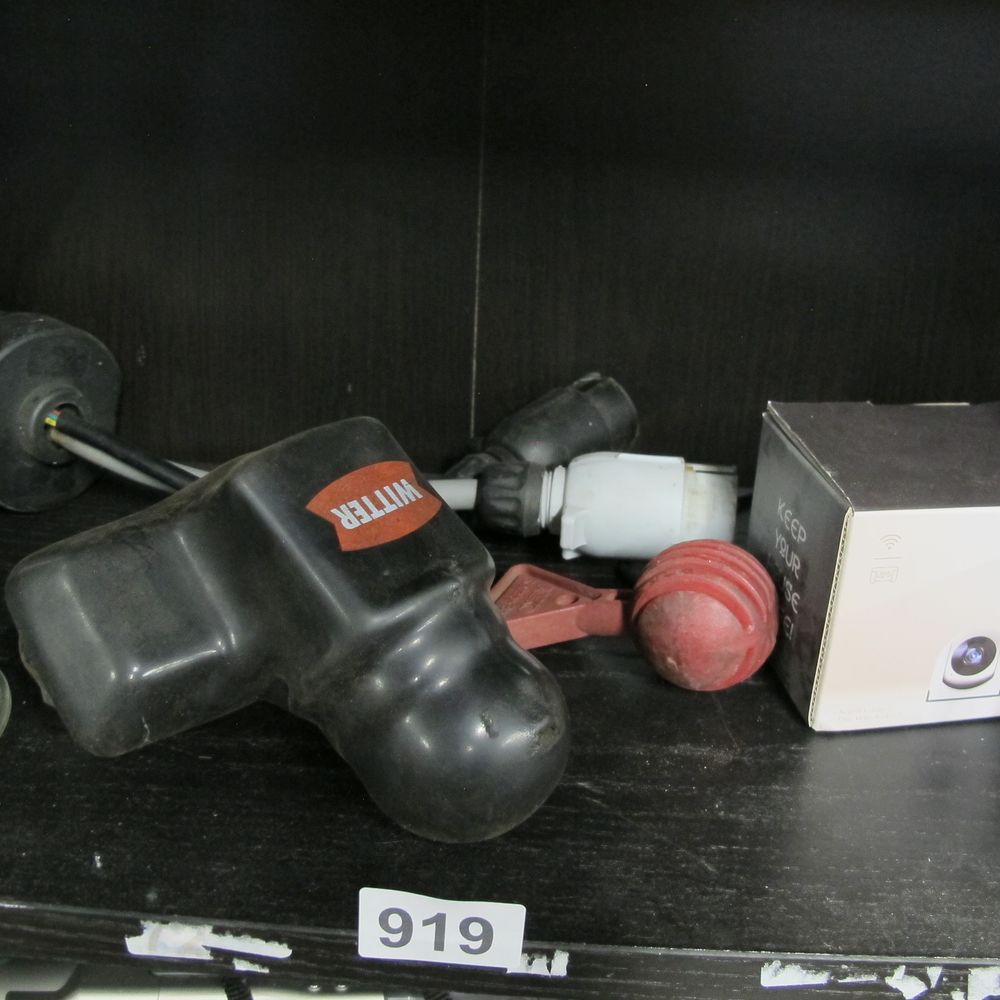 Lot 919: Witter Towbar Receiver Cap and a Group of...