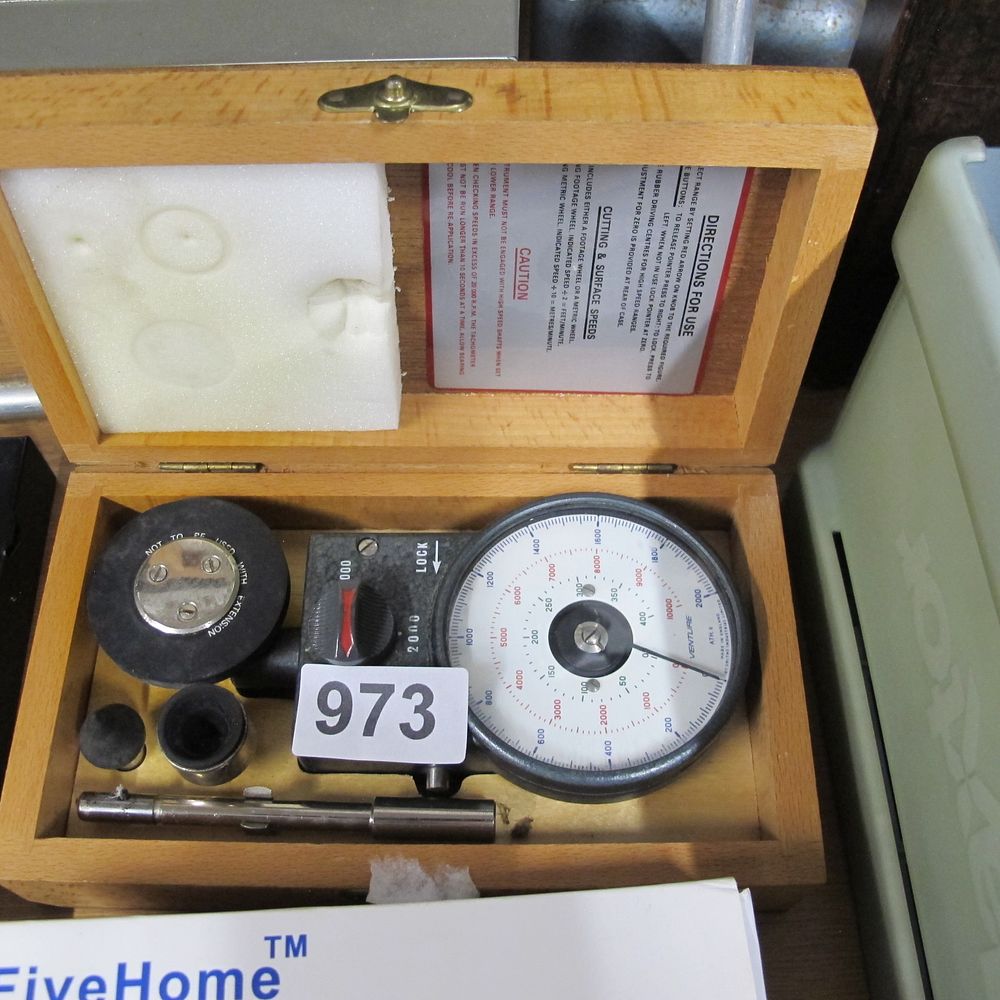 Lot 973: Smiths Venture ATH.6 Hand Tachometer Set, for Cutting...