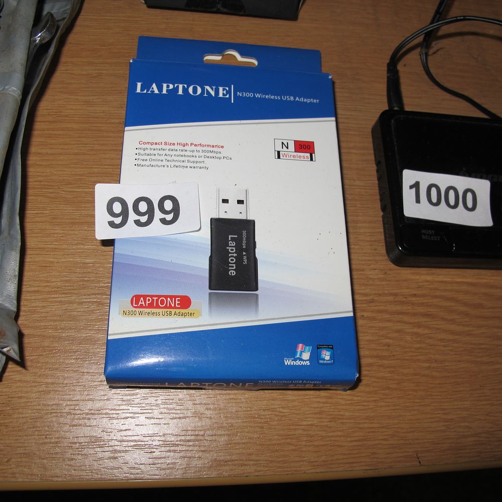 Lot 999: Laptone N300 Wireless USB Adapter