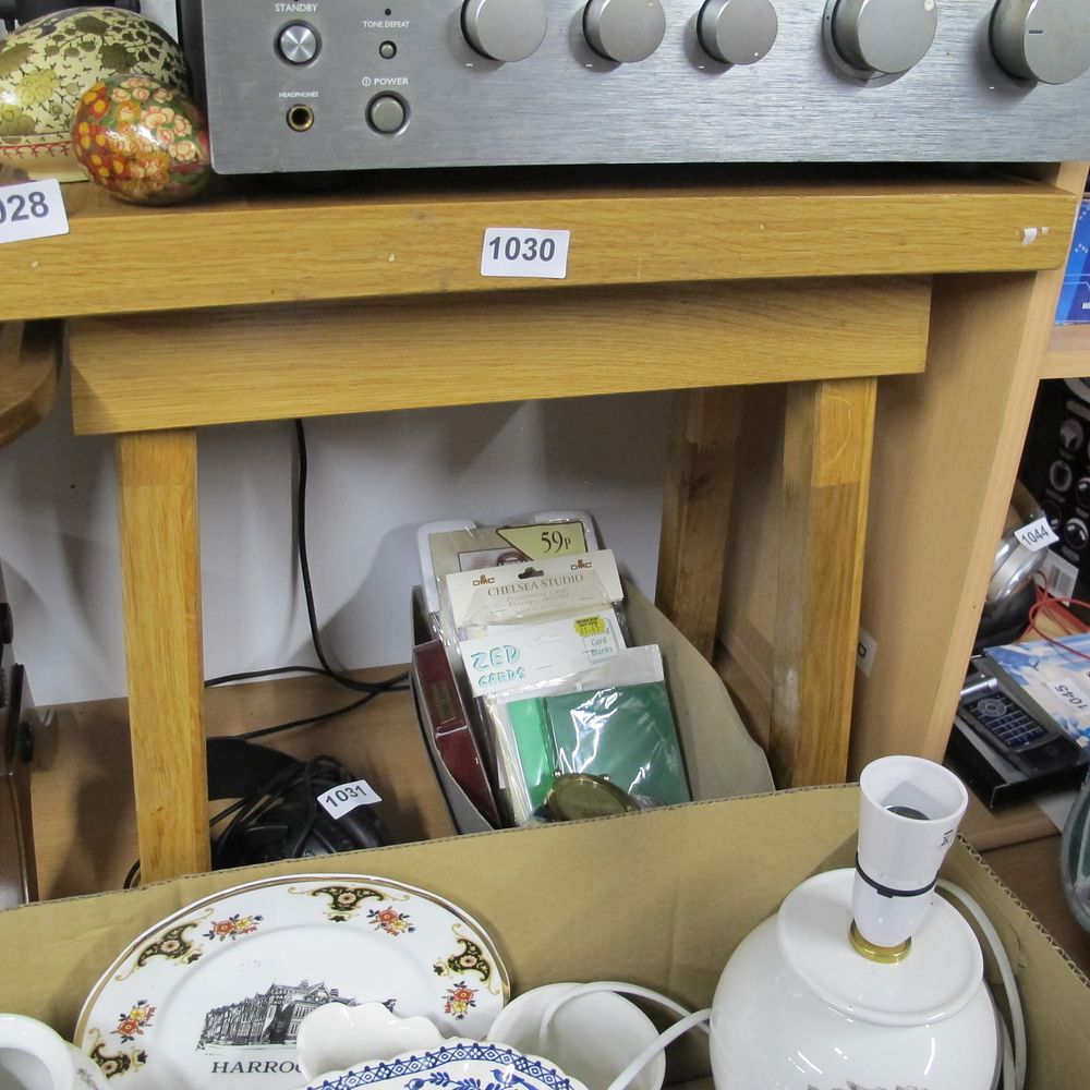 Lot 1030: wooden side table
