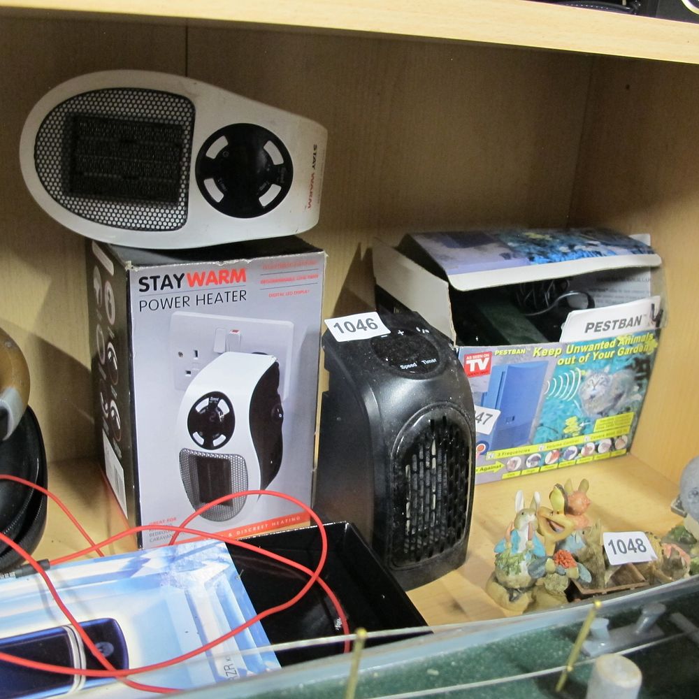 Lot 1046: 2 STAY WARM Plug-In Heaters,  