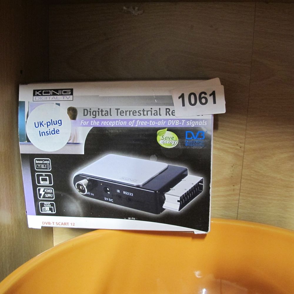 Lot 1061: Konig Digital TV DVB-T SCART 12 Digital Terrestrial...