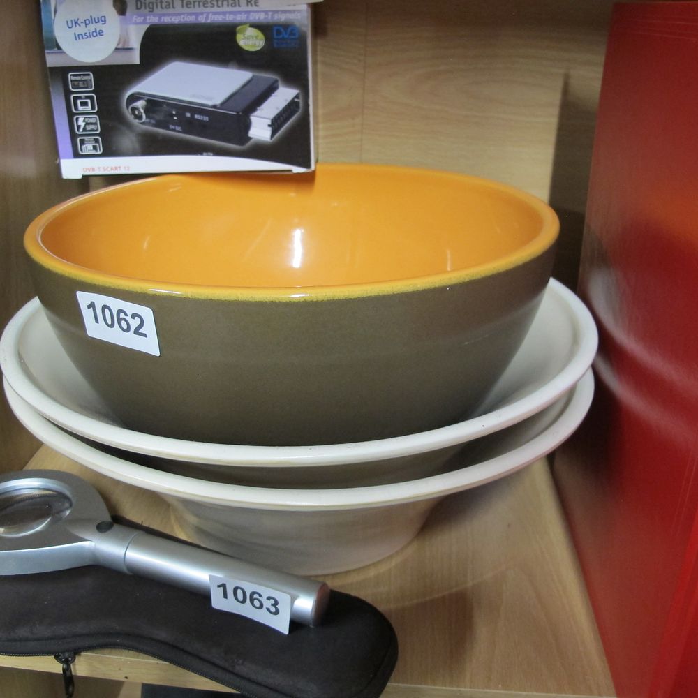 Lot 1062: Three Ceramic Bowls