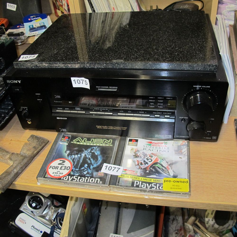 Lot 1075: Sony STR-DB940 Digital A/V Control Center Receiver 