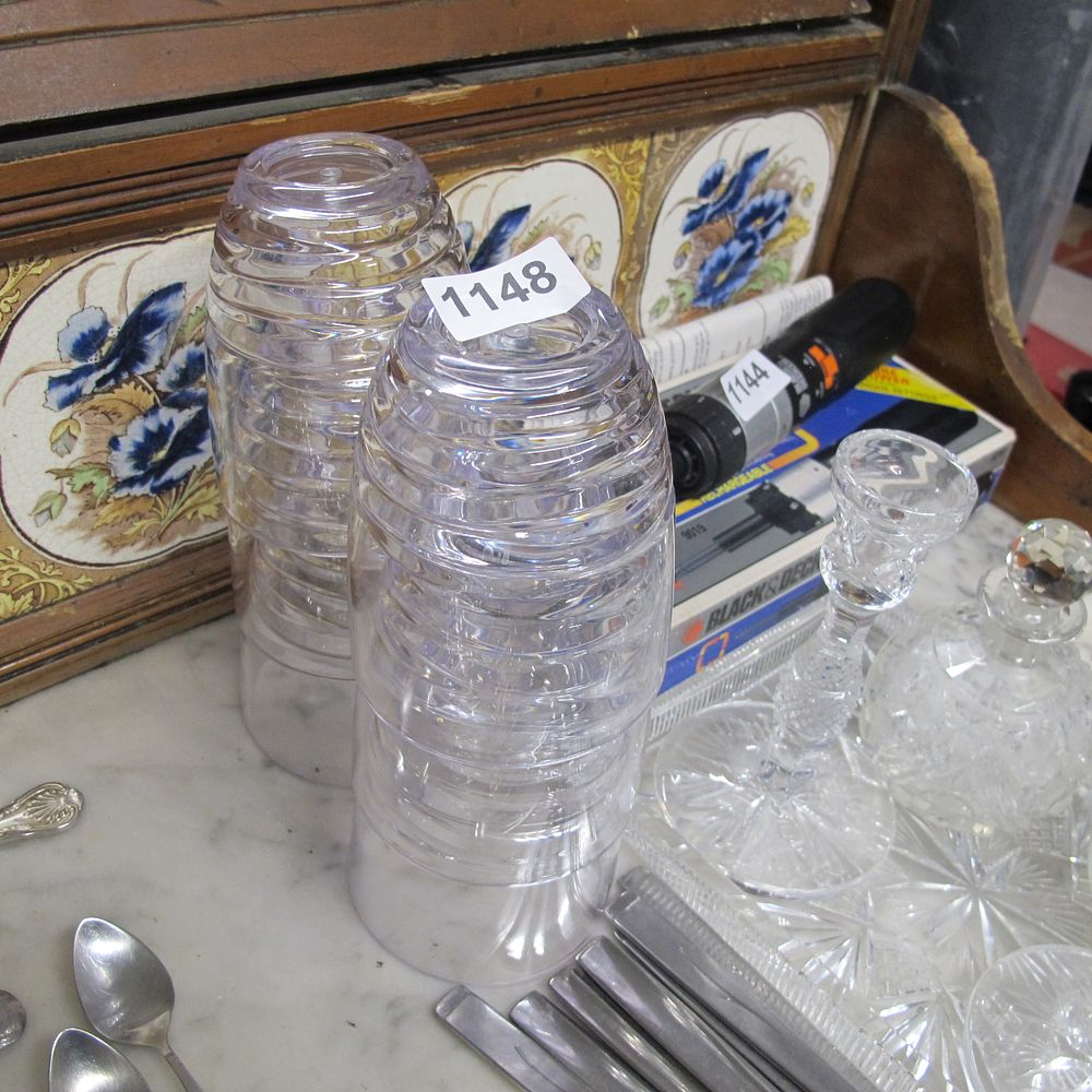 Lot 1148: A Mixed Lot of Household Items, including Plastic...