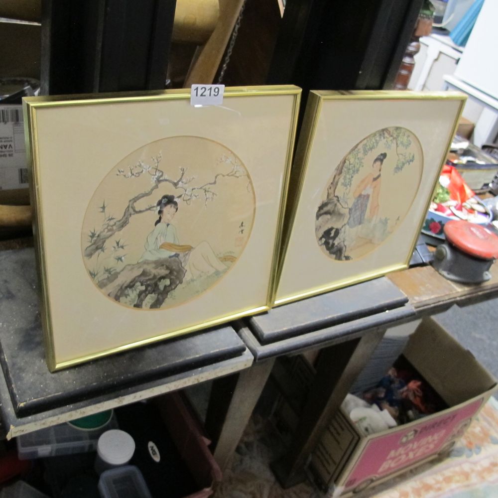 Lot 1219: two oriental pictures