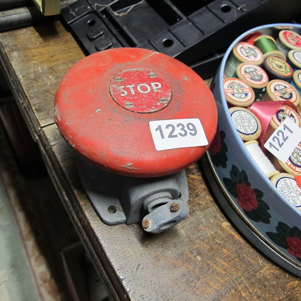 Lot 1239: Large emergency stop button 