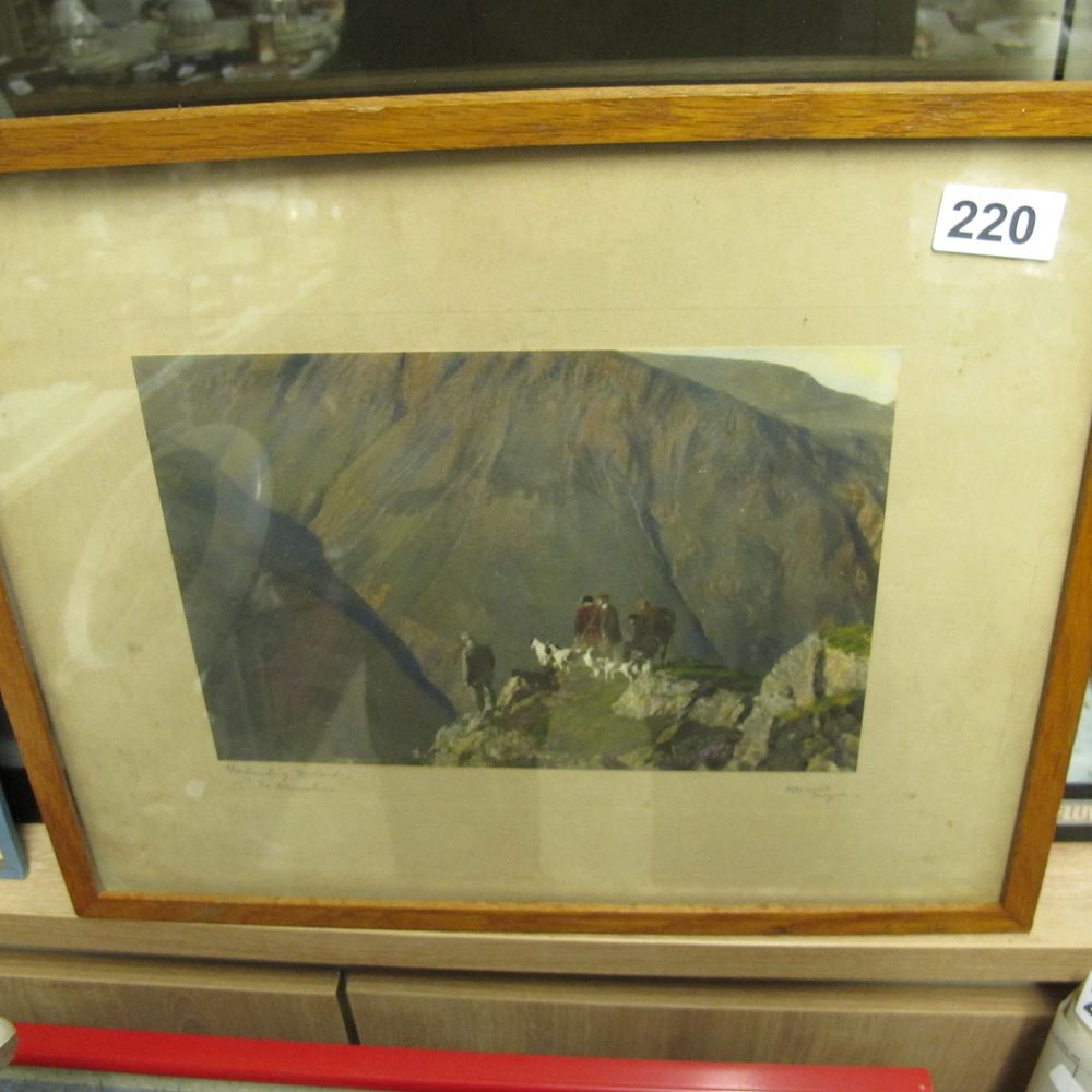 Lot 220: Wright Barker (British, 1864-1941) 'Great Basin, Mount Katahdin,...