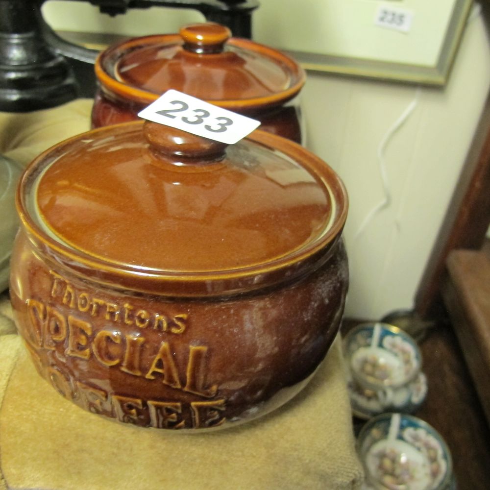 Lot 233: Pearsons of Chesterfield, Thorntons Special Toffee, Pair of...