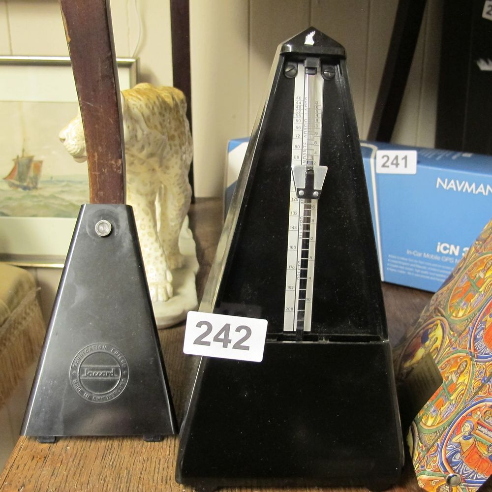 Lot 242: Jaccard, Mechanical Wind-Up Metronome, Mid-20th Century
