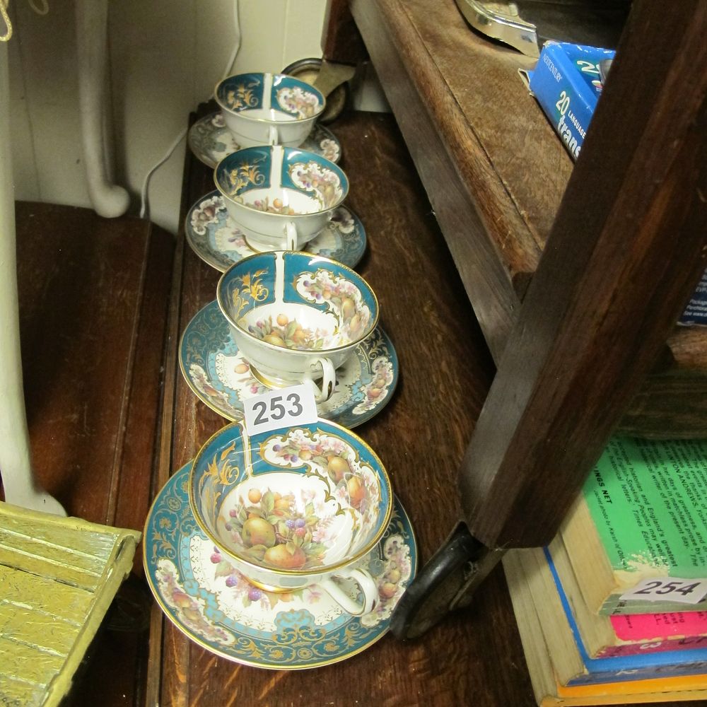 Lot 253: English Bone China Teacup and Saucer Collection named...