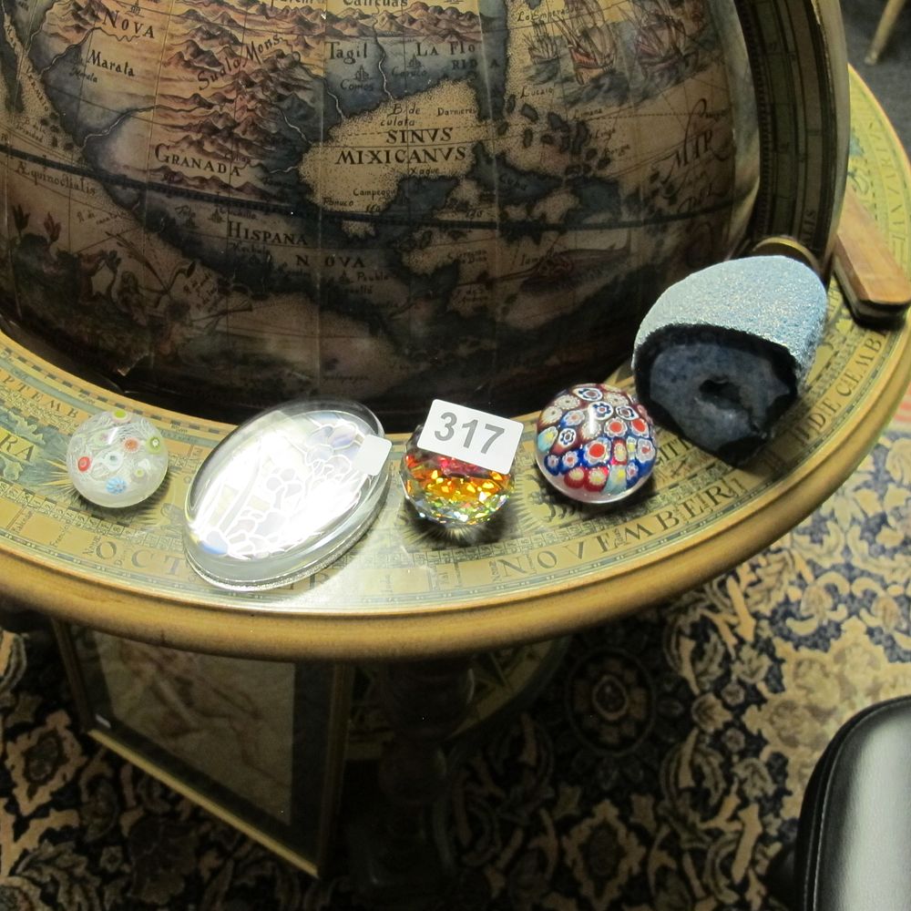 Lot 317: Authentic Models Vaugondy 1745 Replica Floor Globe and...