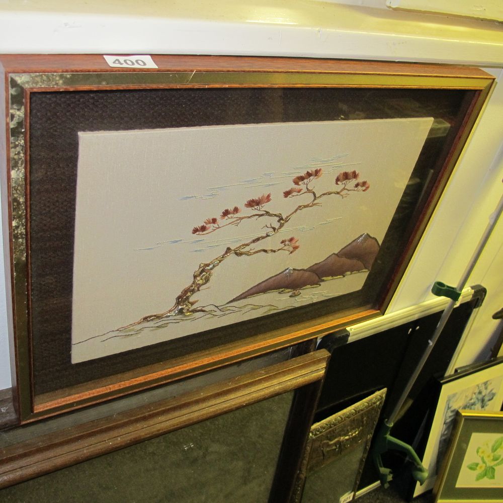 Lot 400: Japanese School, 20th Century 'Landscape with Windswept Tree'