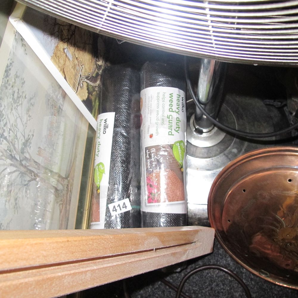 Lot 414: Wilko Heavy Duty Weed Guard Rolls and Assorted...