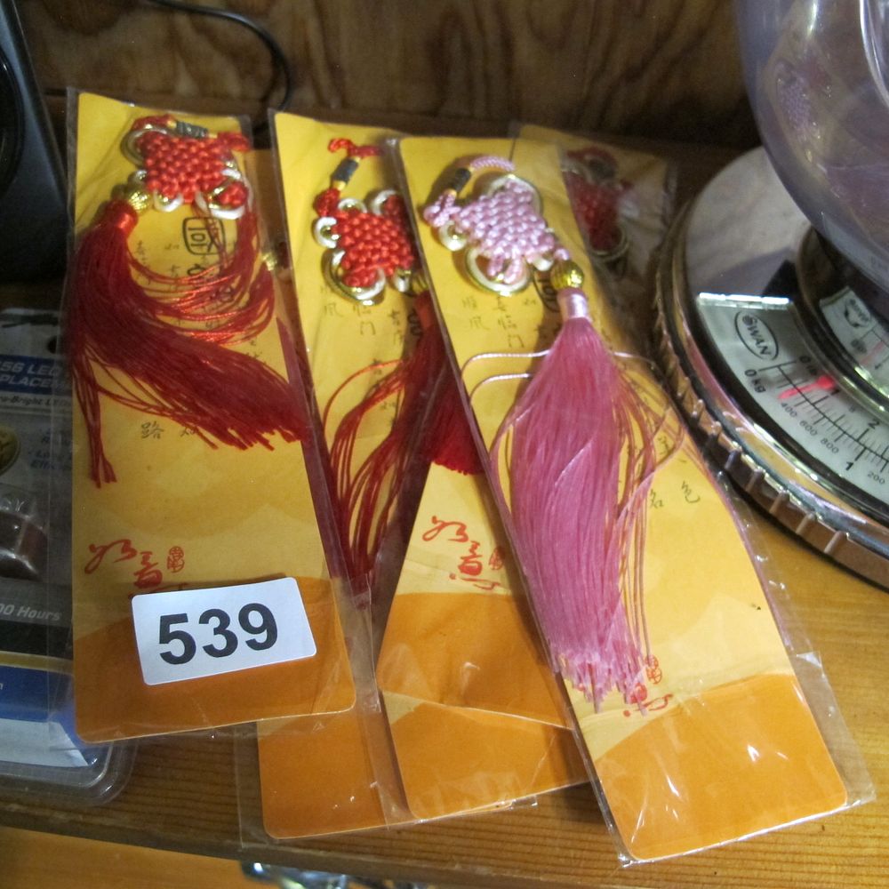 Lot 539: A Group of Chinese Decorative Knot Tassels