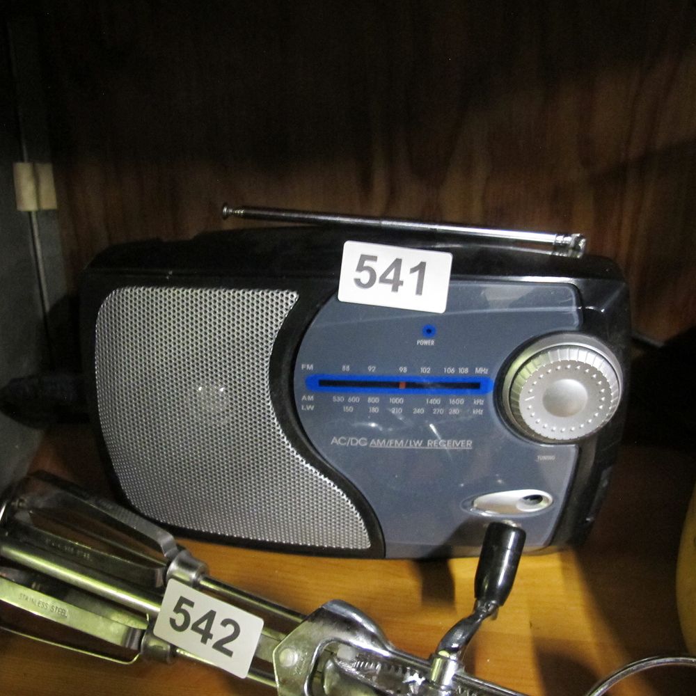 Lot 541: WeatherX Style, WR282B Variant, Portable Radio Receiver, Modern...