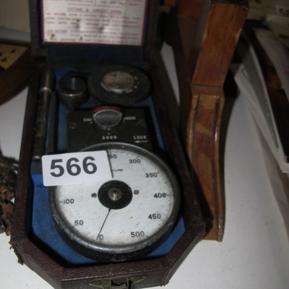 Lot 566: A Smiths Industrial Mechanical Tachometer Set