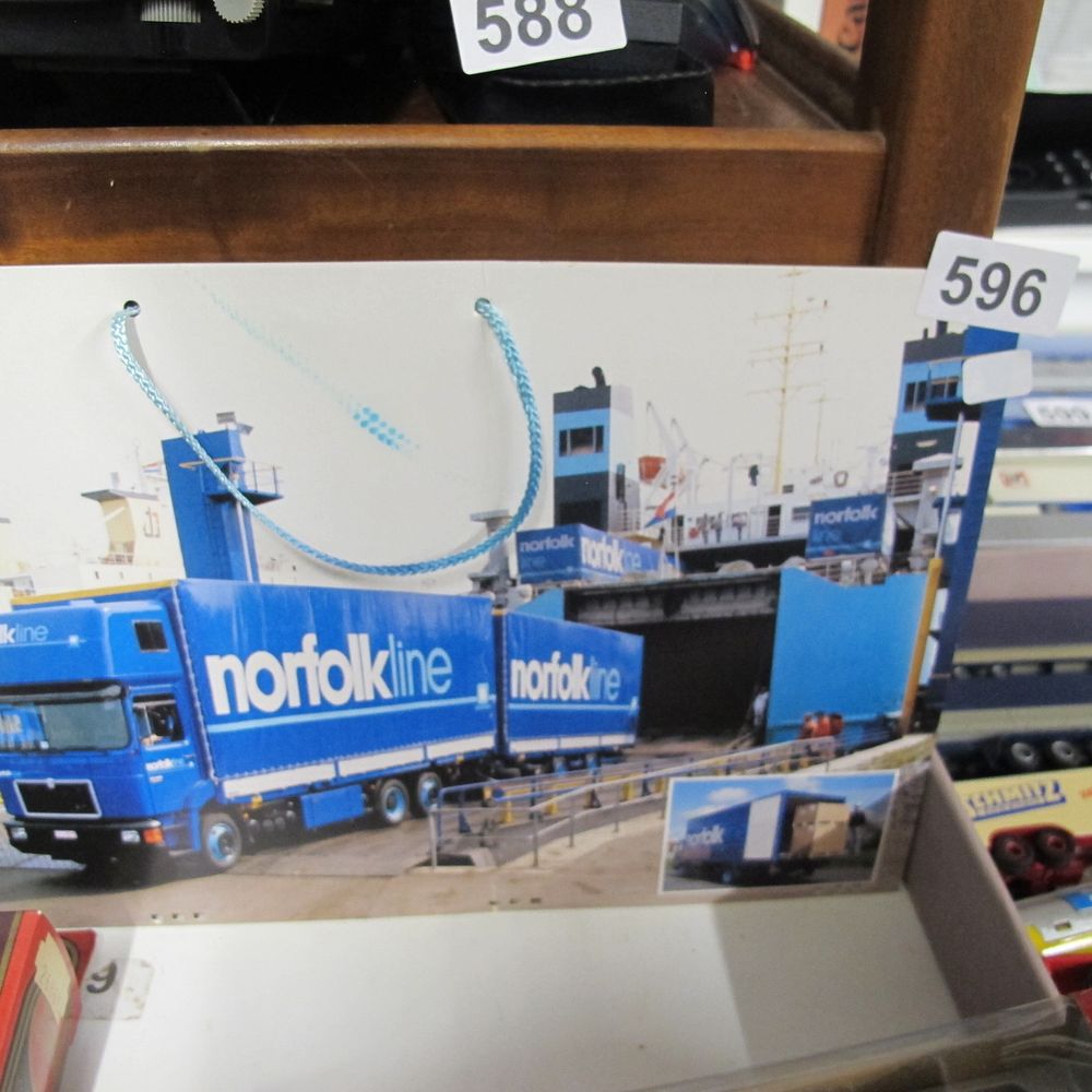 Lot 596: Lemke, MAN F90 Norfolkline Tractor and Trailer Set,...