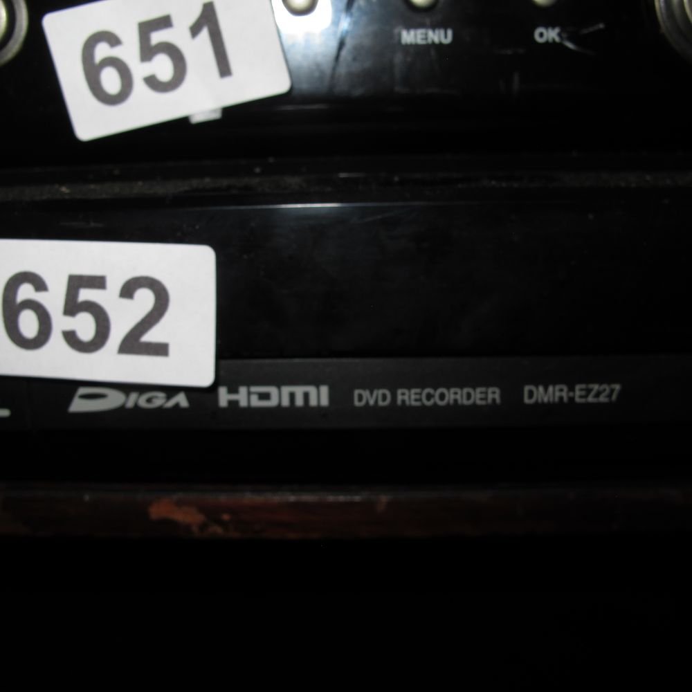 Lot 652: A Panasonic DIGA DVD Recorders, Including Model DMR-EZ27