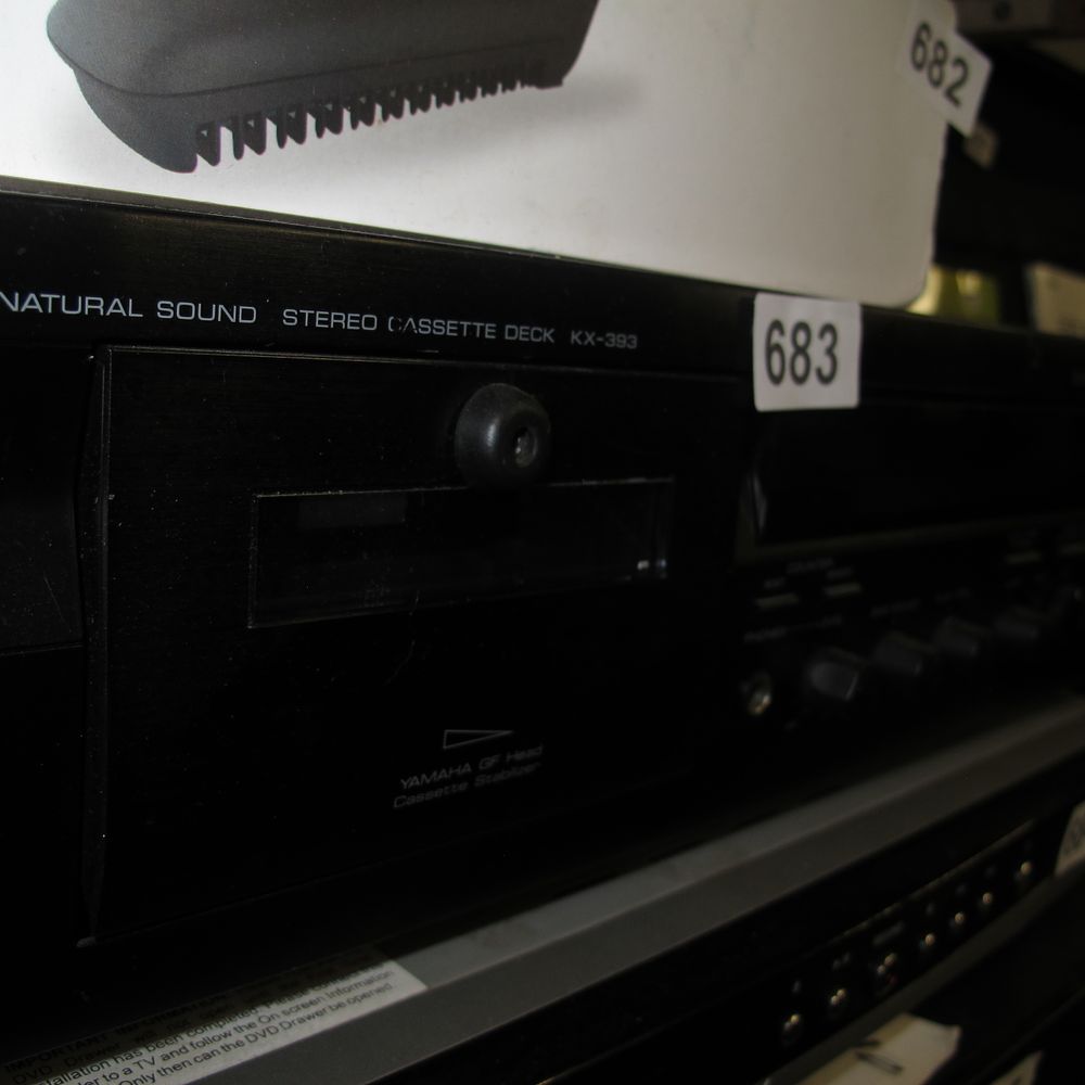 Lot 683: Yamaha KX-393 Natural Sound Stereo Cassette Deck, Late...