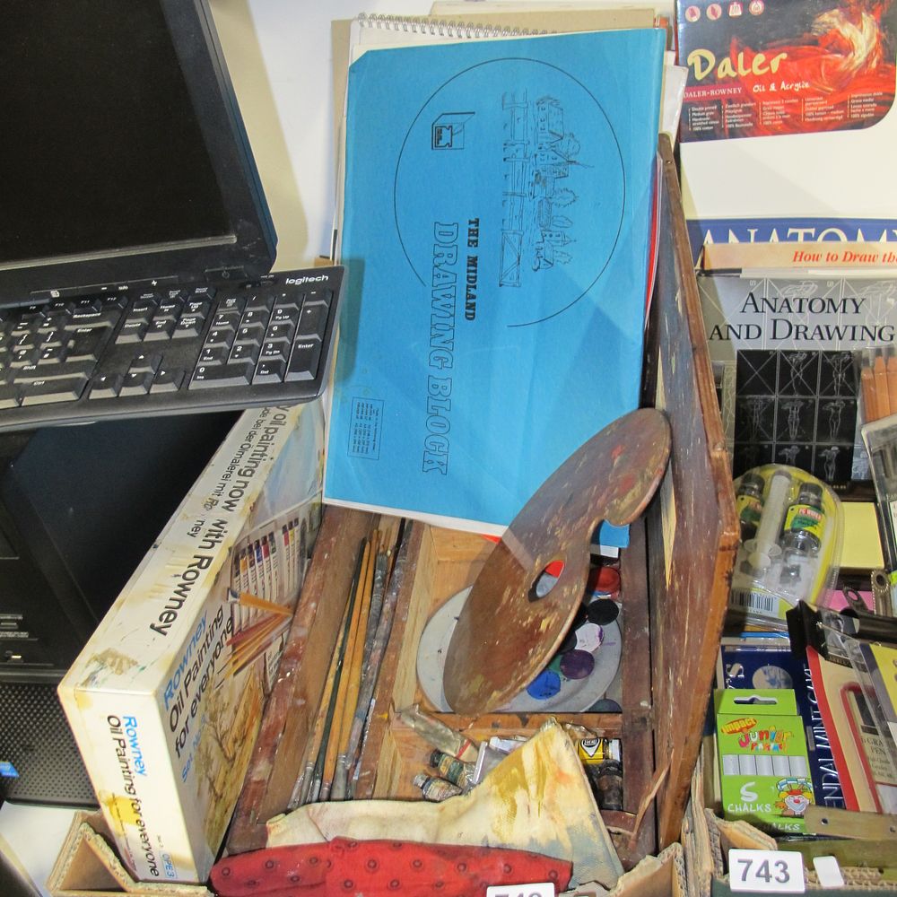 Lot 742: British School, 20th Century, 'Artist's Studio Collection', (Unsigned)