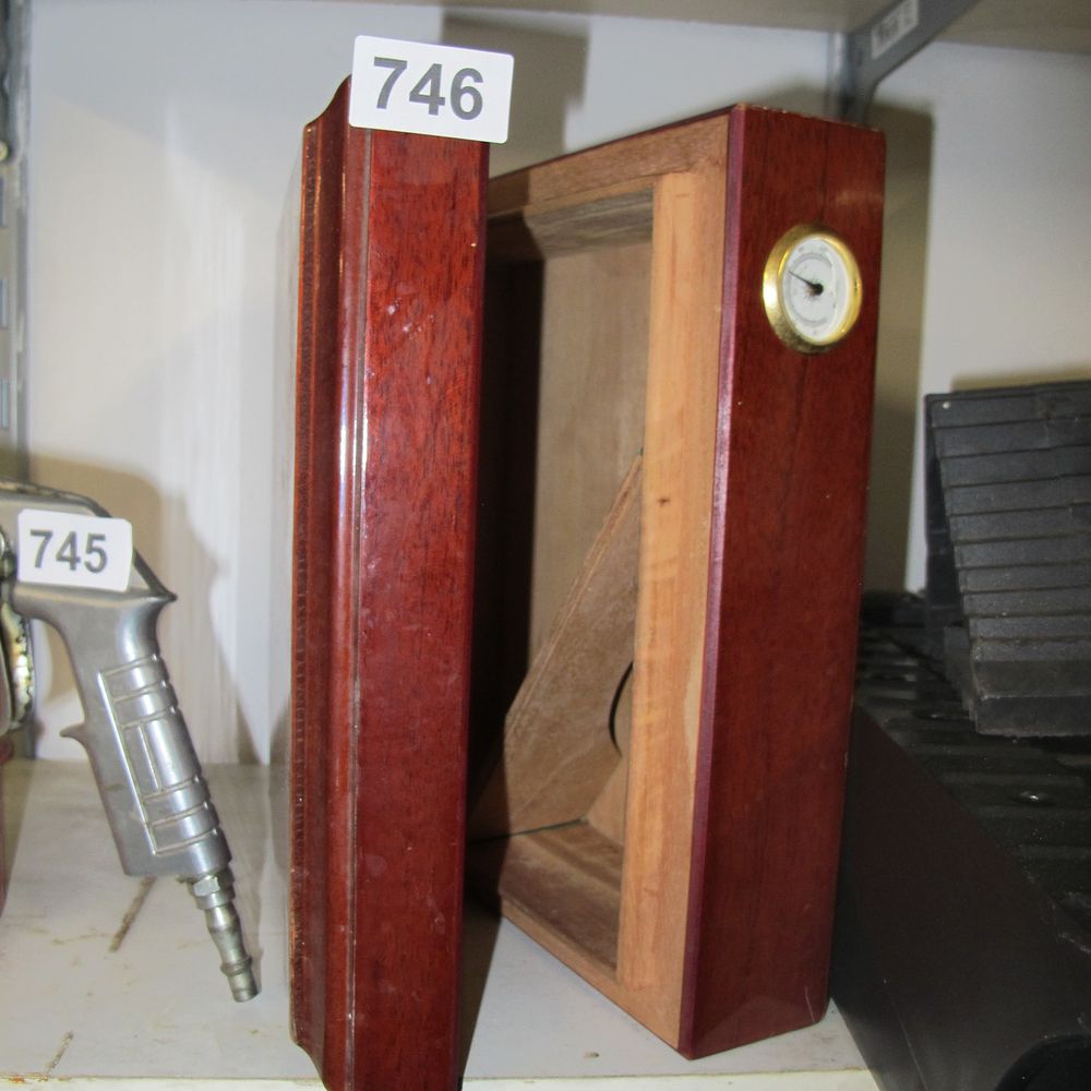 Lot 746: Prestige Import Group, Chalet Desktop Cigar Humidor, Contemporary,...