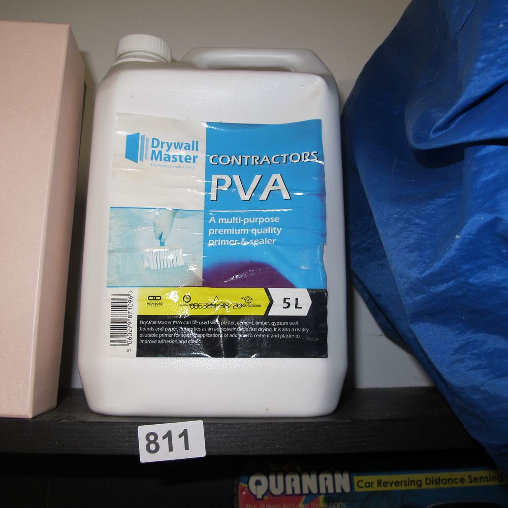 Lot 811: Drywall Master Contractors PVA Primer and Sealer 5L