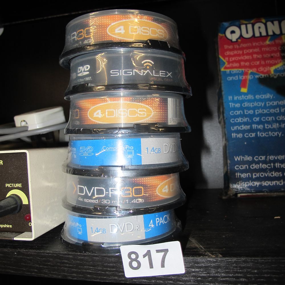 Lot 817: Signalex and CompuPro, Mini DVD-R 8cm, N/A, 24-Disc...