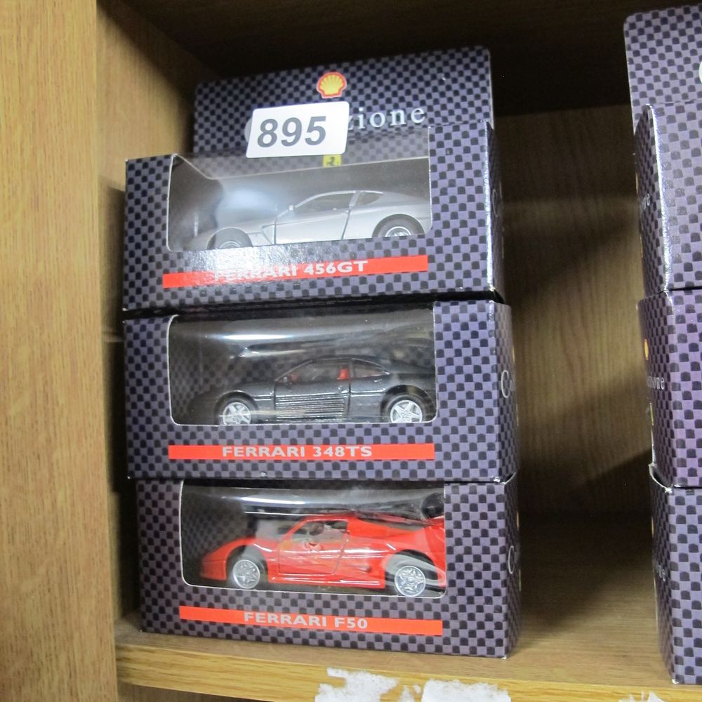 Lot 895: Shell Collezione Ferrari Die-Cast Model Car Collection, Set...