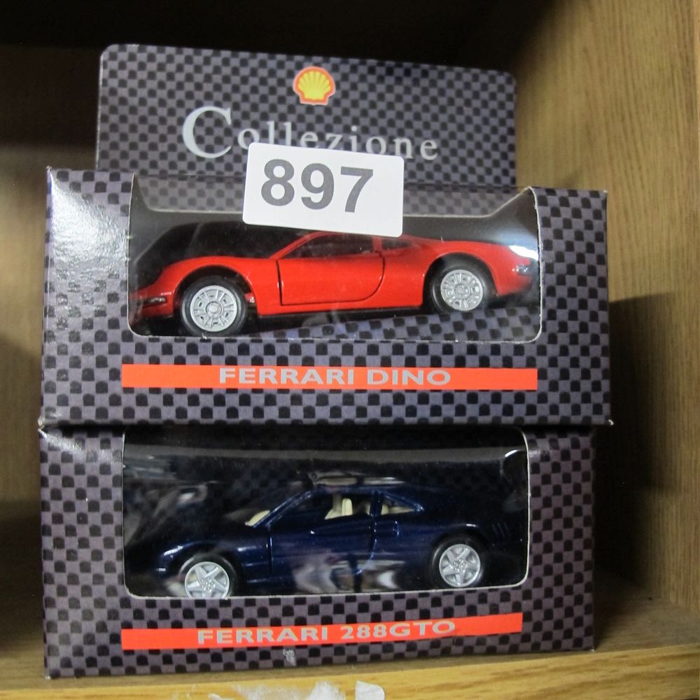Lot 897: Shell, Ferrari 288 GTO and Dino Die-Cast Model...