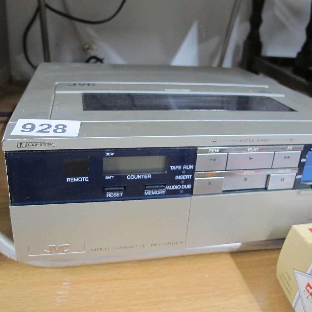 Lot 928: JVC, HR-2650U, N/A, Vintage Portable VHS Video Cassette...