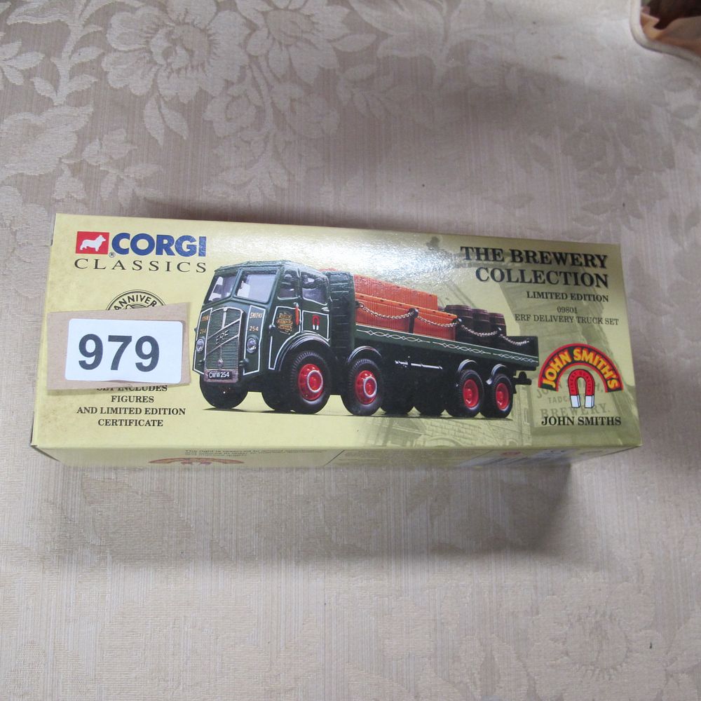 Lot 979: Corgi Classics 09801 The Brewery Collection ERF Delivery...