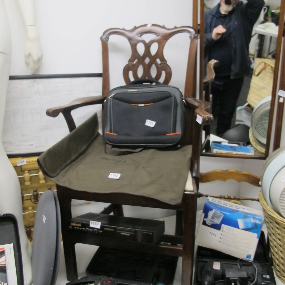 Lot 1170: A Chippendale Style Armchair