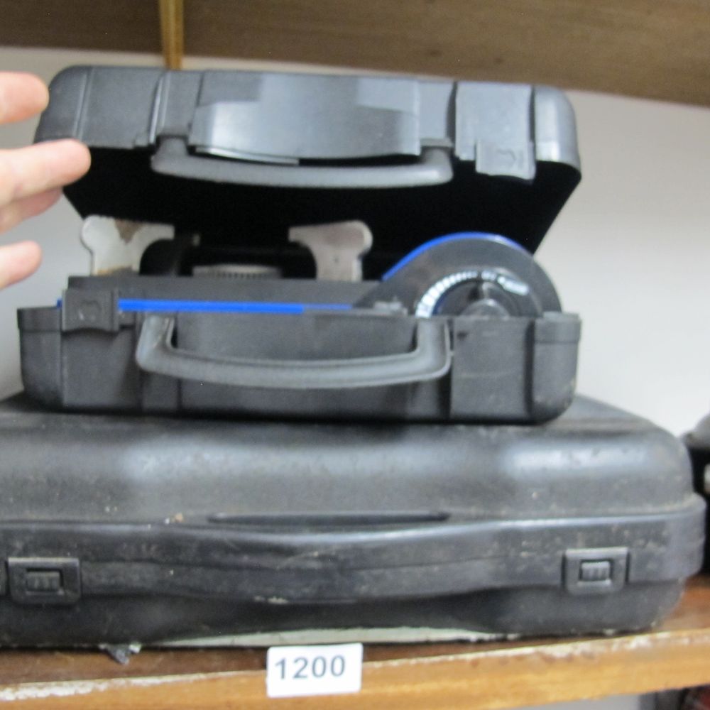 Lot 1200: two portable camping gas stoves
