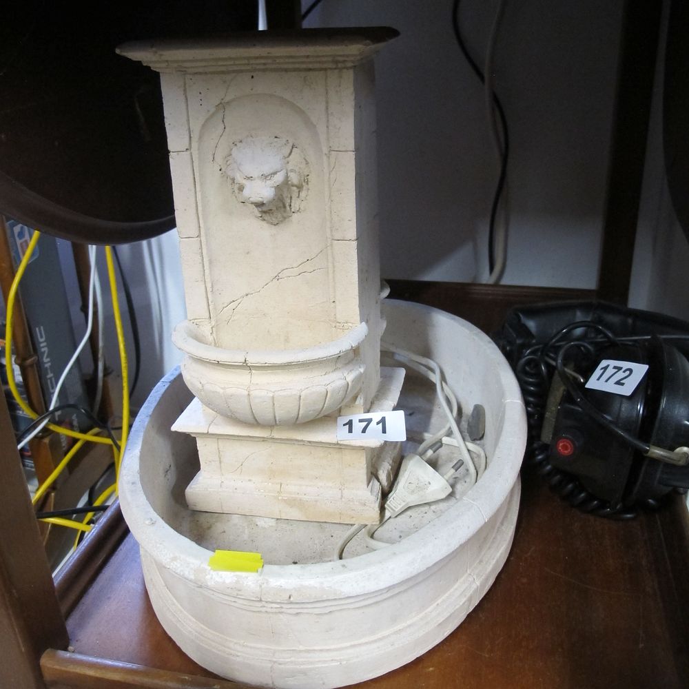 Lot 171: Two Items Comprising a Neo-Classical Style Tabletop Electric...