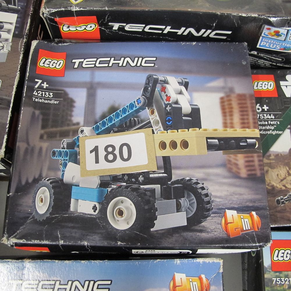 Lot 180: LEGO Technic 42133 Telehandler 2-in-1 Set