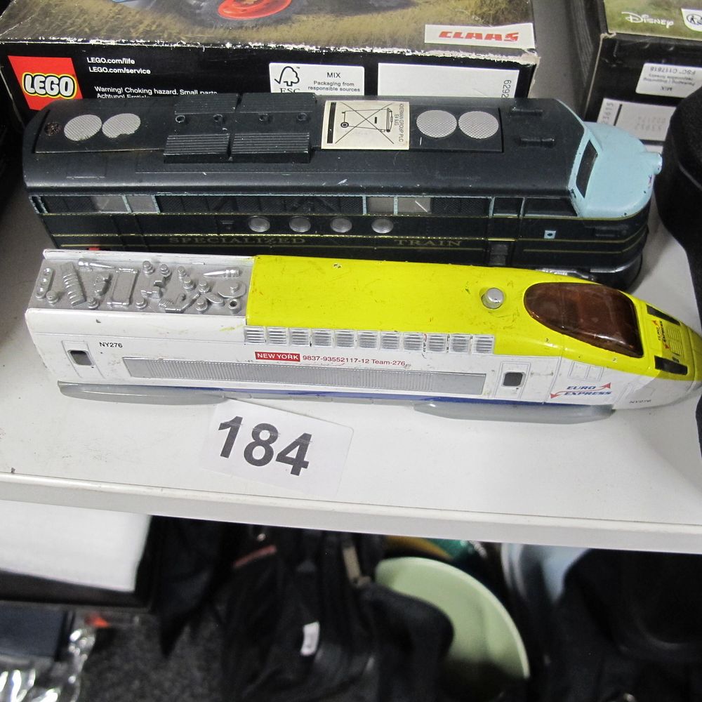Lot 184: Two Toy Locomotives Including a Euro Express New...