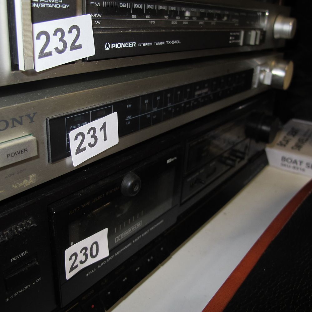 Lot 231: A Trio of Vintage Audio Components Including a...