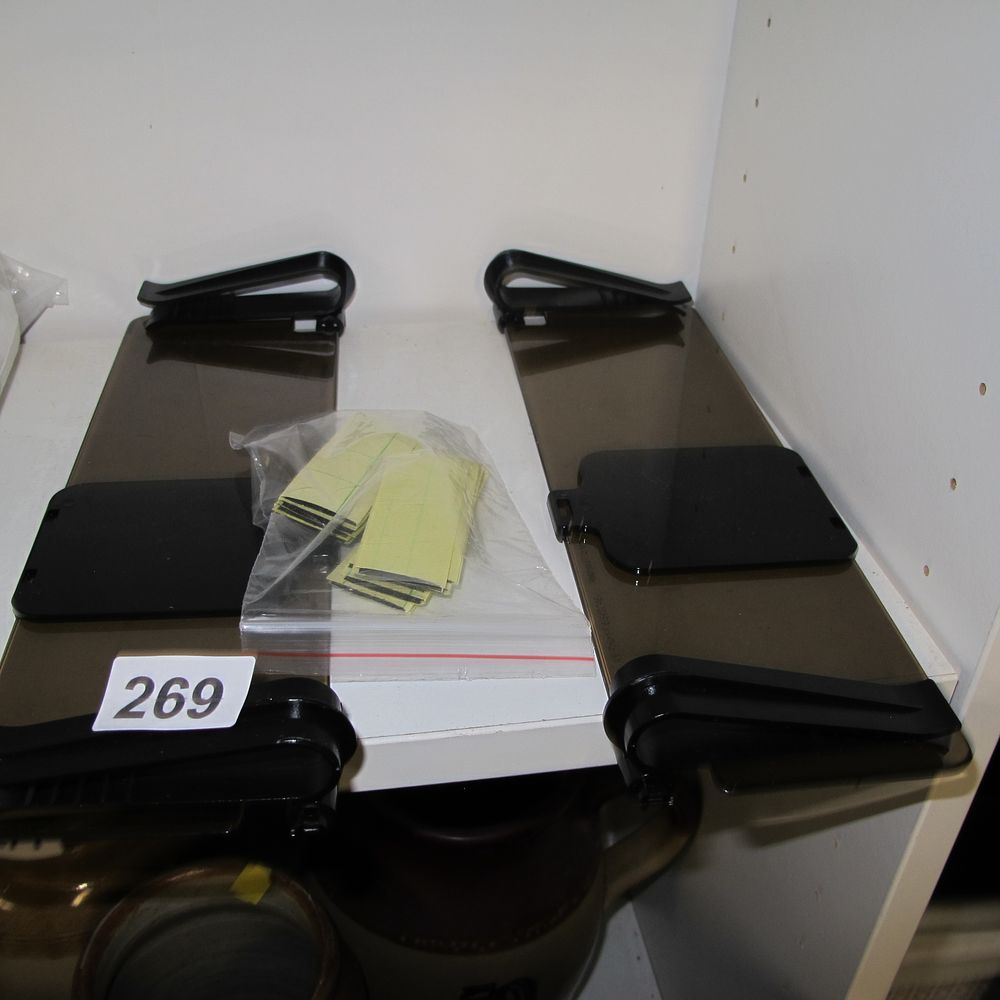 Lot 269: A Pair of Smoke-Tinted Plastic Automotive Sun Visor...