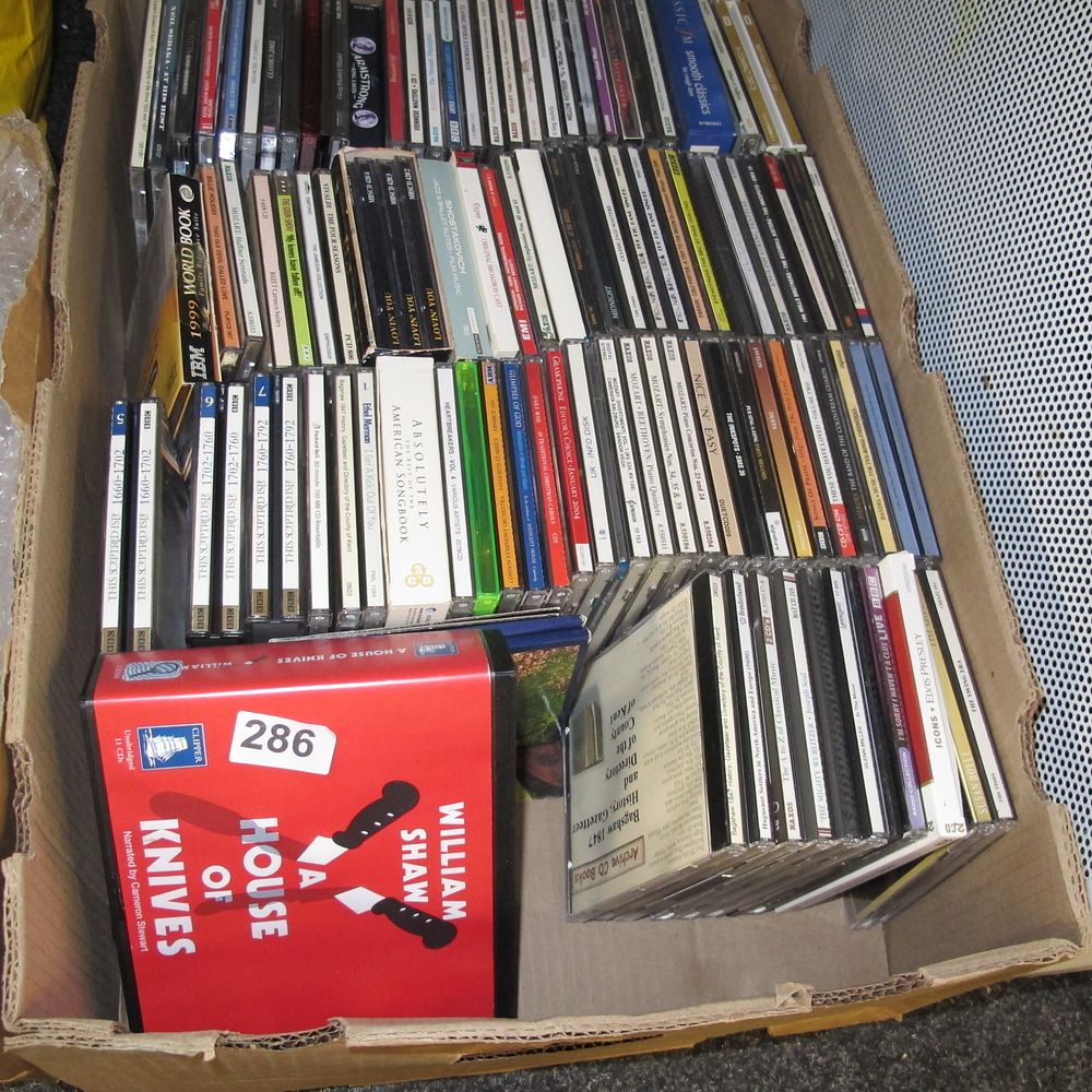 Lot 286: A Collection of Compact Discs and Audiobooks Including...