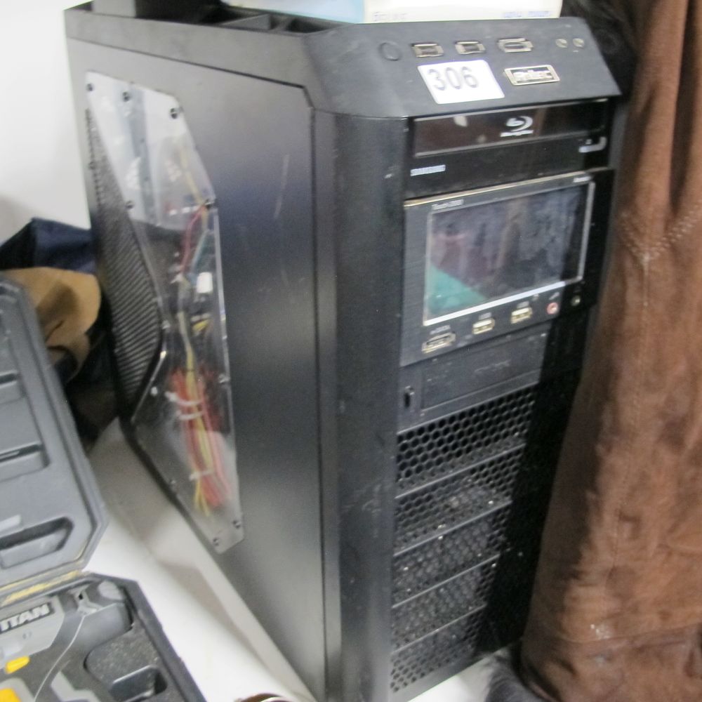 Lot 306: An Antec Desktop Computer Tower with Samsung Blu-ray...