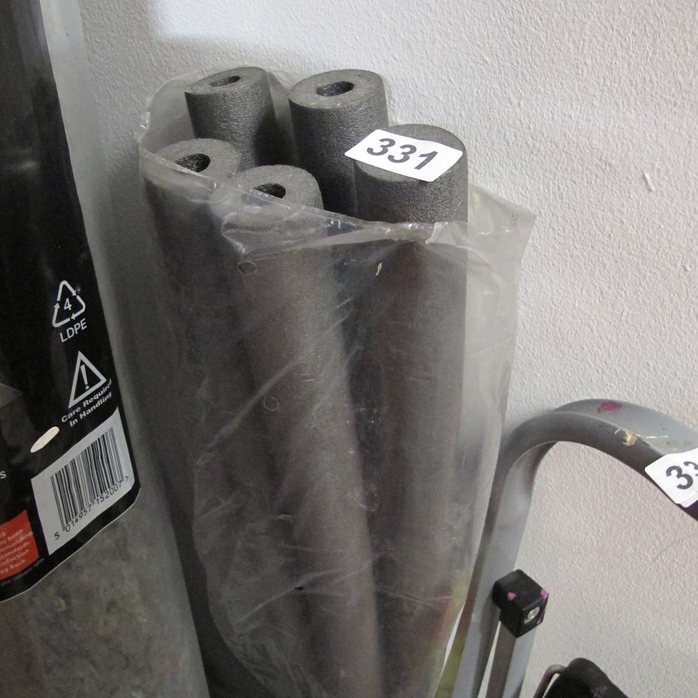 Lot 331: A Collection of Gray Foam Pipe Insulation Tubes
