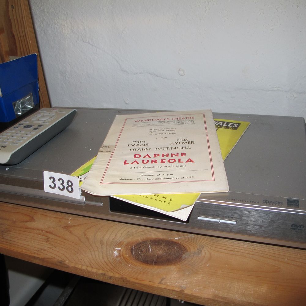 Lot 338: A Philips DVD Player with Remote and a...