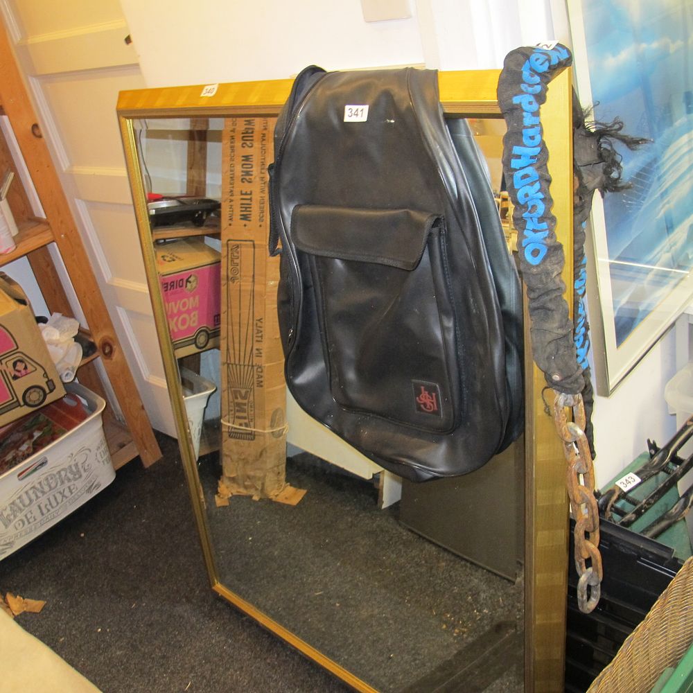 Lot 340: Three Items Comprising a Wall Mirror, a Backpack,...