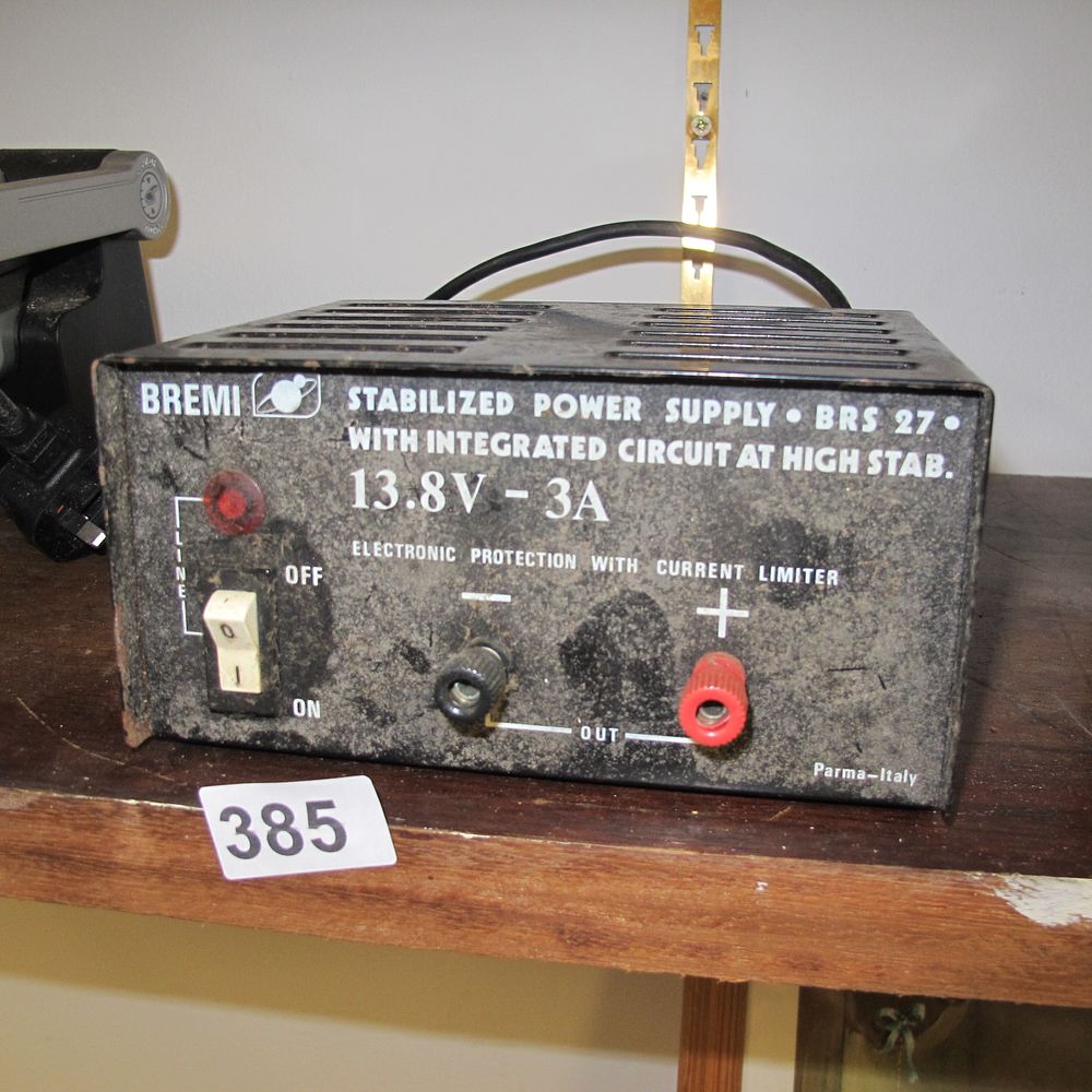 Lot 385: Bremi BRS 27 Stabilized Power Supply 13.8V 3A