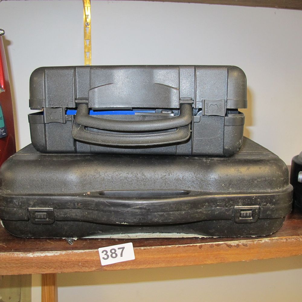 Lot 387: Two Hard-Shell Plastic Carrying Cases