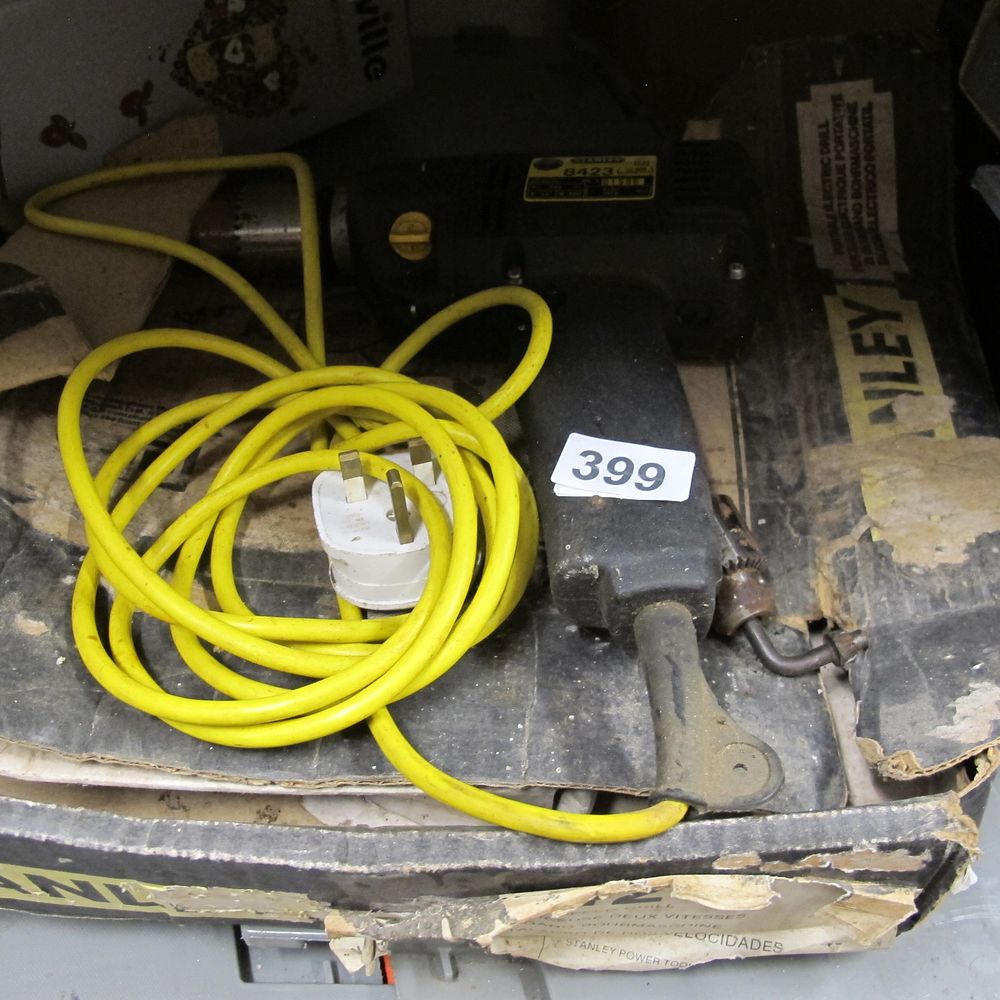 Lot 399: Stanley Model 8423 Two-Speed Corded Electric Drill